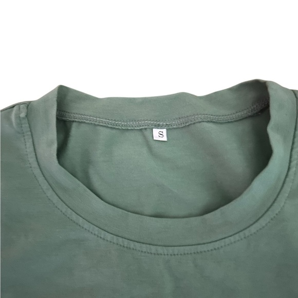 MAMA hippie Green Graphic short sleeve Tee with Colorful Text Size S - Picture 3 of 6